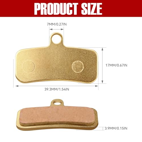 2PCS Copper Base Motorcycle Front and Rear Brake Pads Disc Brake Pads for Electric Dirt Bike Sur Ron Light Bee X/S Segway X160/X260 Talaria Sting R MX3/R/MX4