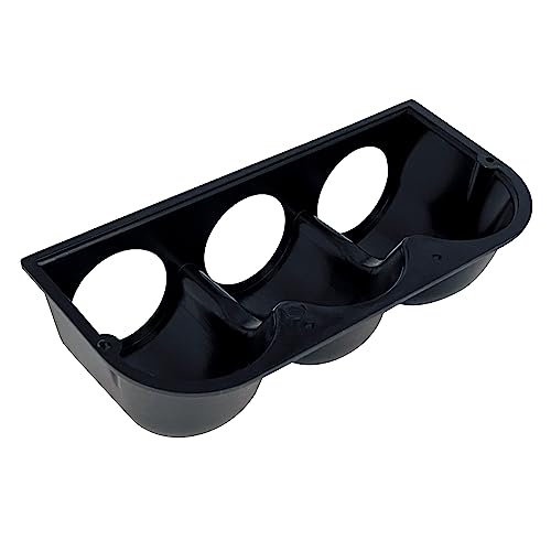 Black Universal 2" 52mm Triple 3 Hole Dash Gauge Console Dashboard Pod Holder - size: SHORT