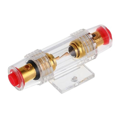 VEXUNGA 4-8 Gauge AWG Inline 40 Amp Fuse Holder with 40A AGU Fuses for Car Audio Alarm Amplifier Subwoofer in-line Fuse Holders (40Amp) - size: 40A