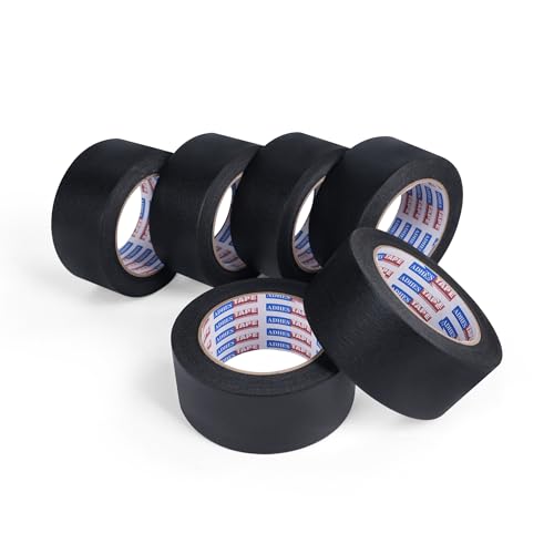 Adhes Black Masking Tape Painter's Tape 2in x 55yds - size: 2‘’ x 55yds