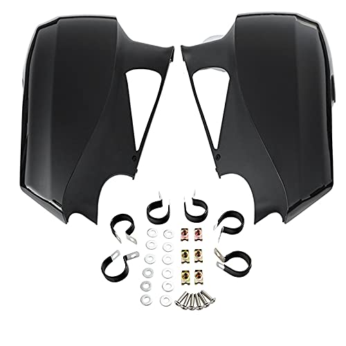TCT-MOTORPARTS Mustache Engine Guard Highway Crash Bar+ Vivid Black Lower Fairing Kit Fit for Indian Chieftain 2017-2018 Roadmaster 2023-2025 Springfield Dark Horse - color: Black Crash Bar+Vivid Black Fairing