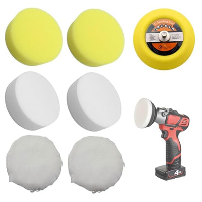 49-36-2438 Buffing Polishing Pads Kit for Milwaukee M12 Polisher
