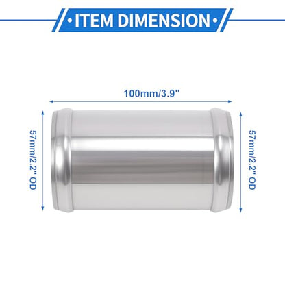 2.25" OD 0° 6063 Aluminum Alloy Tube Intercooler Pipe 4" Length - size: 2.25"OD 4"Length
