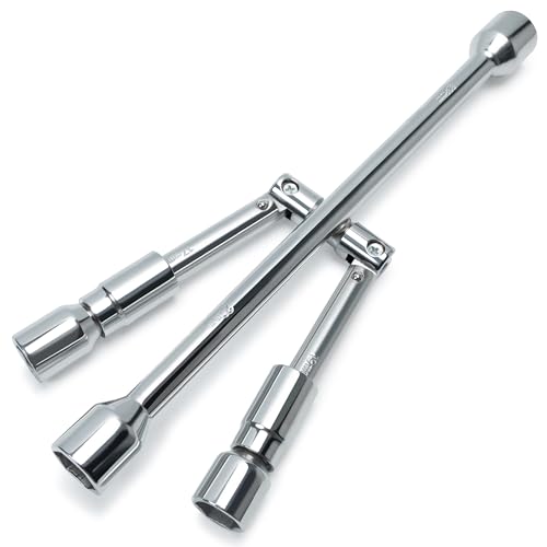 TONDA 4 Way Lug Wrench, Foldable Tire Iron, Lug Nut Wrench, 17/19/21/23mm - style: Foldable