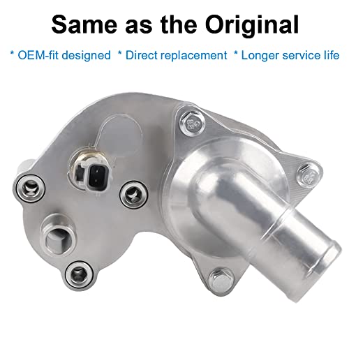 2L2Z8592BA Aluminum Thermostat Housing Compatible with 2002-2010 Explorer - size: 902-860