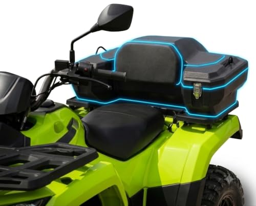 Green-L 82L Universal ATV Rear Storage Box Trunk Cargo Backrest Pad - size: #1-82L