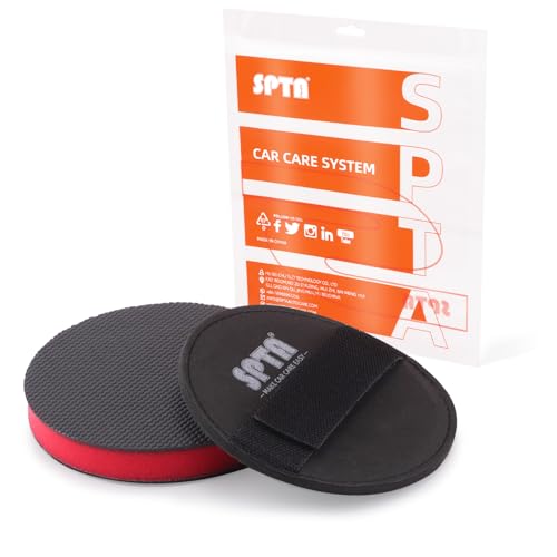 CHMLP6MA 6 Inch Mid Grade Synthetic Clay Bar Pad - 1Pc Handle Grip Pad and Applicator for DA and Rotary Polisher - Auto Detailing - size: 6inch (150mm)