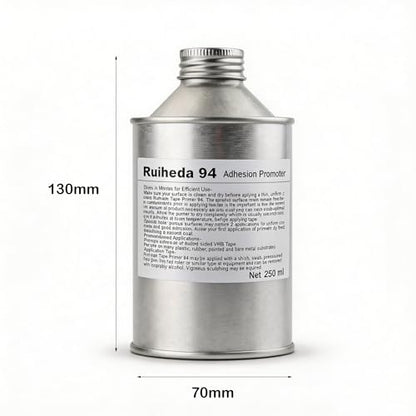 94 Adhesion Promoter Bulk Packaging 250ml, Tape Primer 94 Increase Adhesion for Acrylic Double Sided Mounting Tape - size: 8.45 Fl Oz (Pack of 1)