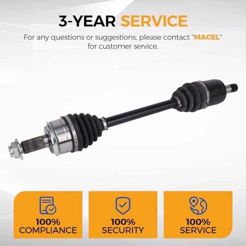 PAROD 664250 CV Axle Assembly Fit for 2009-2013 Acura TSX, 2008-2015 Honda Accord, 2014-2014 Civic 1.8L 2.0L 2.4L L4 Front Left Driver Side - size: Front Driver Side