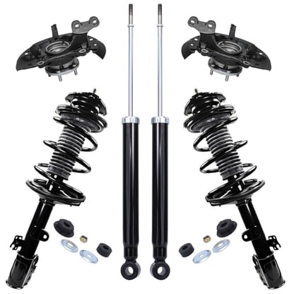 Detroit Axle - AWD 6PC Suspension Kit For 2011-2014 Toyota Sienna - size: 6AQU47785/ strut shock sway kit