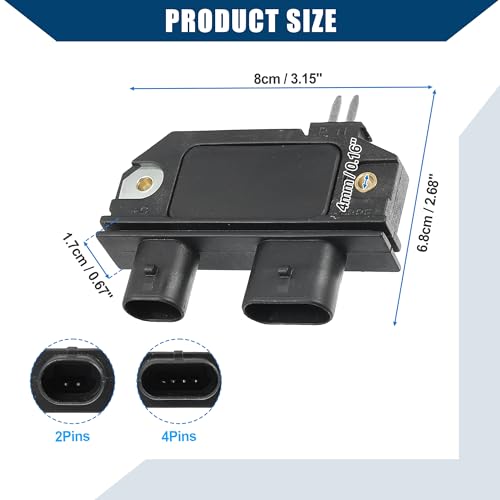 Ignition Module Control Unit for Mercury Marine/Front Ignition Module/Durable Plastic / 1Pcs Black