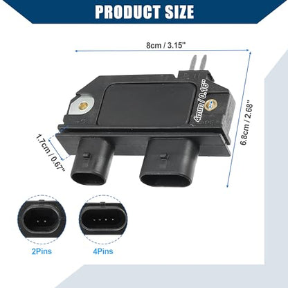 Ignition Module Control Unit for Mercury Marine/Front Ignition Module/Durable Plastic / 1Pcs Black
