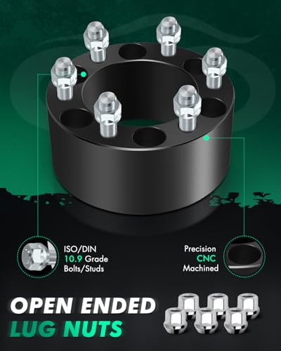 SCITOO 4X 6 Lug Wheel Spacers Adapters 6x5.5 to 6x5.5 14x1.5 108mm 3" - color: 4x, size: 4pcs - 6x5.5 -14x1.5-3 inch-108mm
