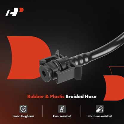A-Premium Upper HVAC Heater Hose Pipe Line Assembly with Protective Sleeve