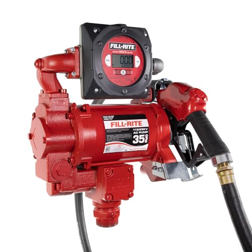 Fill-Rite FR319VB 115V/230V 35 GPM Fuel Transfer Pump w/Digital Meter Package (No Pulser) - style: Digital Meter Package