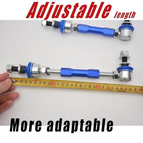 Rear Adjustable Stabilizer Sway Bar Link Kit Fit for FJ CRUISER GSJ1 / LAND CRUISER PRADO 120 150 / Lexus GX470 2003-2009,12mm Ball Joint Adjustable Suspension Kit