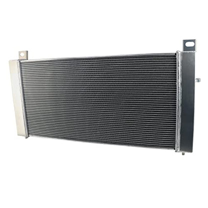 CoolingCare All Aluminum Double Oilcooler 3 Row Radiator for 1999-2011 Chevy Silverado, GMC Sierra 1500 2500 Series V8 Engine (19" x 40" OVERALL)