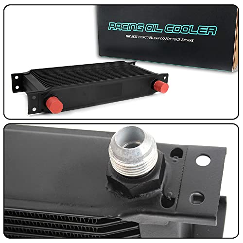GRAND ORANGE Engine Racing Oil Cooler Thermostat Adaptor 25 Row AN10 Kit - size: 25 Row 10 AN +Thermostat Plate
