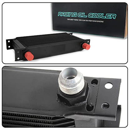 GRAND ORANGE Engine Racing Oil Cooler Thermostat Adaptor 25 Row AN10 Kit - size: 25 Row 10 AN +Thermostat Plate