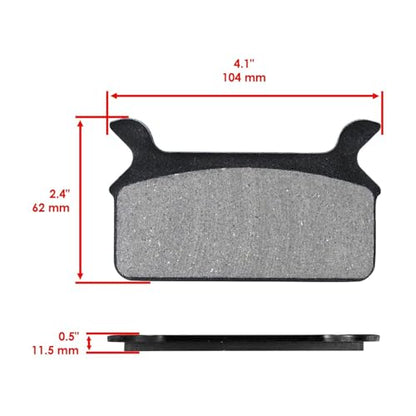 Replacement Parts for Front And Rear Brake Pads for Harley Davidson Flhri Road King EFI 1996-1998 Mod-BP8-3676