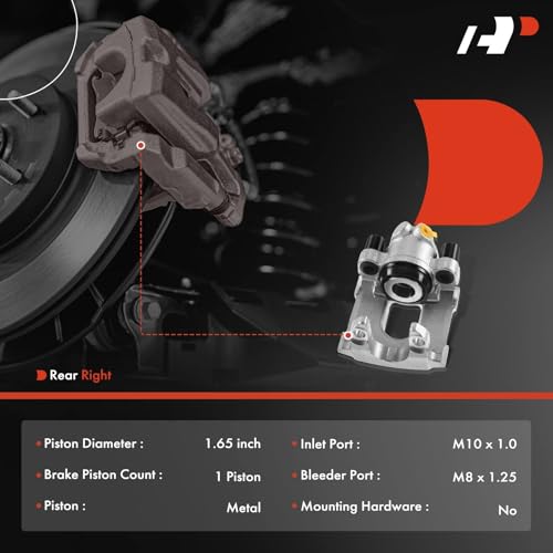 A-Premium Rear Right Passenger Side Disc Brake Caliper without Bracket - style: Rear Passenger Side