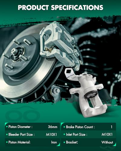 SCITOO 1PC 19-3319 Rear Driver Side Disc Brake Caliper Without Bracket - size: Rear Driver[19-3319]