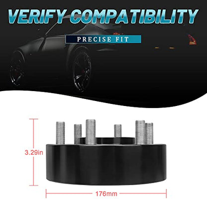 IRONTEK 2in Hubcentric 6x135mm Wheel Spacers (87.1mm Hub Bore, 14x1.5 Studs) 6x135mm to 6x135mm Wheel Spacers Adapter for Ford 15-22 F-150/Expedition, for Lincoln 15-22 Navigator 4PCS - size: 2in|6x135|4PCS