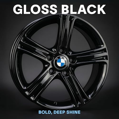 DipYourCar Luna One 2.0 All-in-One Direct-to-Surface Aerosol Spray Paint – Gloss Black, Primer + Color + Clear, 12 oz – Durable Automotive Wheels, Trim & Calipers Coating