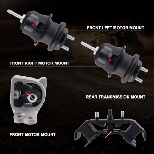 Motor Mount Kit for 2013-2014 Legacy Outback 2.5L - size: A6743 A6745 A6729 A6729