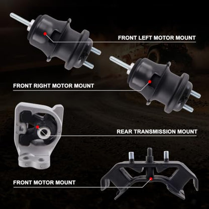 Motor Mount Kit for 2013-2014 Legacy Outback 2.5L - size: A6743 A6745 A6729 A6729