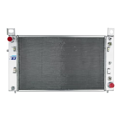 4 Row Aluminum Radiator for 1999-2013 Chevy Silverado GMC Sierra 1500 2500 4.8L 5.3L, Full Performance Aluminium Radiators, Automotive Replacement Radiator