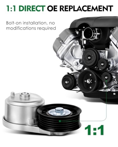 Belt Tensioner with Pulley for:-Chevy Silverado 1500 Tahoe Blazer - size: 38103