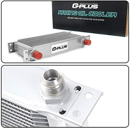 G-PLUS Engine Transmisson Oil Cooler Kit + Oil Cooler Sandwich Plate Replacement 25 Row Aluminum Fit for BILLET LS1 LS2 LS3 LSX VE HSV - color: Silver, size: LS1 LS2 LS3