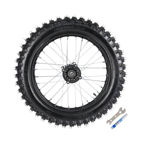 19" Front & 16" Rear Dirt Bike Wheel Set – 70/100-19 + 90/100-16 Knobby Tires, 12mm/15mm Bearings, Rim & Tube Assembly for Pit Bike, Offroad, SSR Taotao DBX1 Apollo Z20 Max 125cc 150cc 200cc - size: Front + Rear