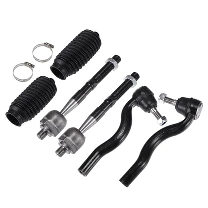 X AUTOHAUX 6pcs Front Inner Outer Tie Rod Ends Kit Suspension Steering Tie Rod End for Dodge Durango 2011-2015 for Jeep Grand Cherokee 2011-2015 Drag Link No.ES800972/ES800973/EV800987