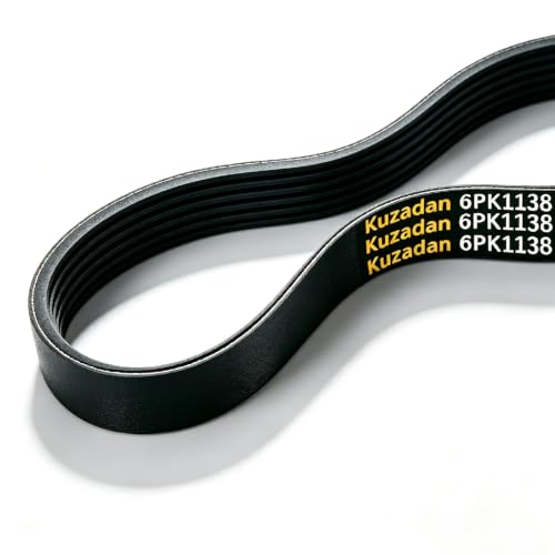 6PK1138 Serpentine Belt K060448 for Ford Explorer Edge 3.5L 3.7L V6 - size: 6PK1138