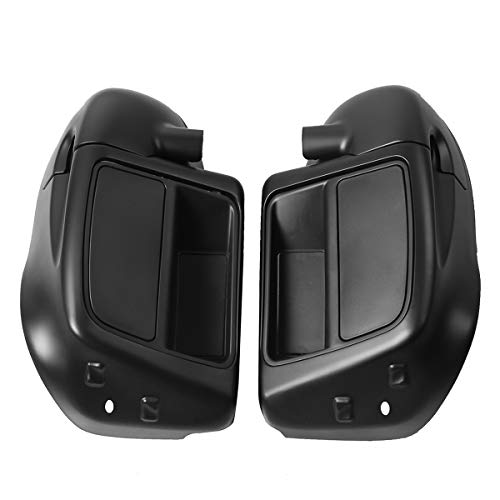 XFMT Lower Fairing Motorcycle Lower Vented Leg Fairing with Glove Box Fit For 2014-2024 Harley Touring Air-Cooled Road King Street Glide Electra Glide Ultra Classic, Matte Black - color: Matte Black For Harley Touring '14-Later