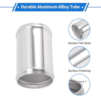 2.5" OD 0° 6063 Aluminum Alloy Tube Intercooler Pipe Polishing Air Intake Connection Hose Bilateral with Hump 4" Length 0.07" Thickness - size: 2.5"OD 4"Length