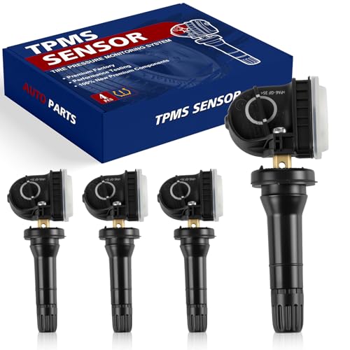 Pre-Programmed Tire Pressure Monitoring Sensor 315MHz TPMS Sensor Compatible with Ford 2016-2021 Edge 2015-2017 Explorer 2016 2017 F150 Fusion for:-Mustang 2015-2017 Set of 4 F2GZ1A189A