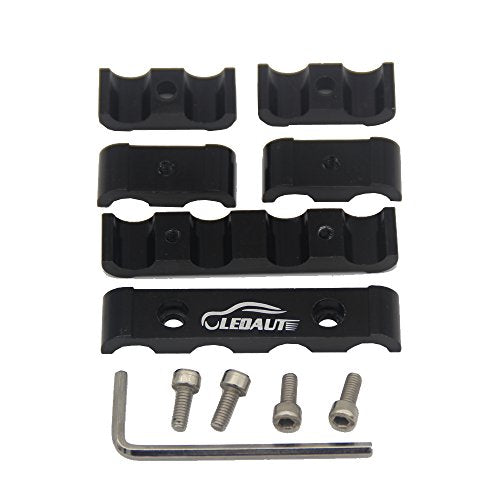 LEDAUT 12pc Engine Spark Plug Wire Separator Divider Suit for 8mm 9mm 10mm (Black) - color: Black, size: 12PCS