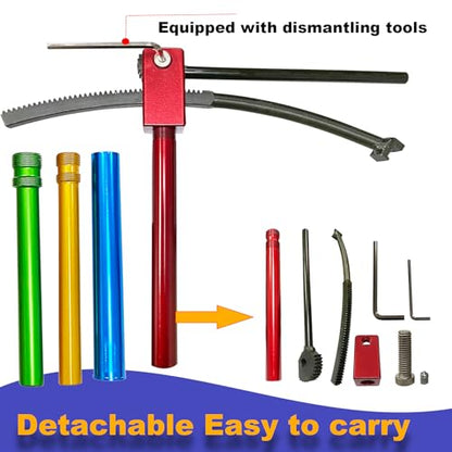 Dirt Bike Tire Changing Tools Complete Package for Motocross Enduro Compact Dirt Bike Tire Changer for 16" to 21" Wheels Quick Easy Mount 15mm to 25 mm Axles (Puller kit) - style: Puller kit