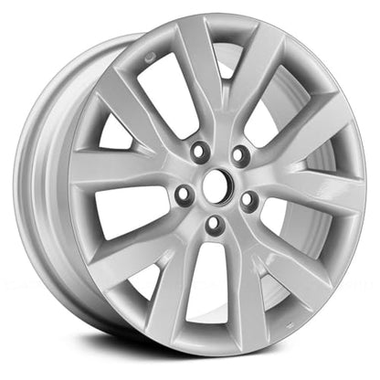 18x7.5 Inch Aluminum Wheel Rim 5 Y Spoke Silver Compatible With Nissan Murano 2011-2014 - Exact Fit - Direct Replacement