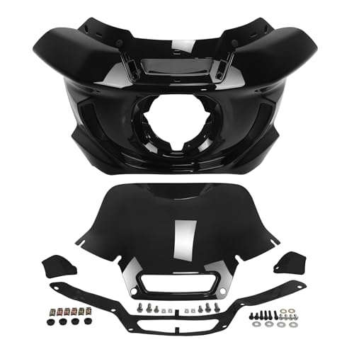 TCMT Motorcycle Fairing with Black 7" Windshield Fit For Harley Low Rider ST FXLRST 2022-2025 Low Rider El Diablo FXRST 2022 - color: Black Windshield