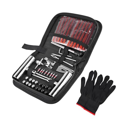 62PCS Car Tire Repair Kits, Heavy Duty Automotive Tire Plug Flats Patch Repair Tools Box Assortment to Fix Punctures, Vehicle Tubeless Patch Repairing Set, Universal Fit - size: 62PCS/Set