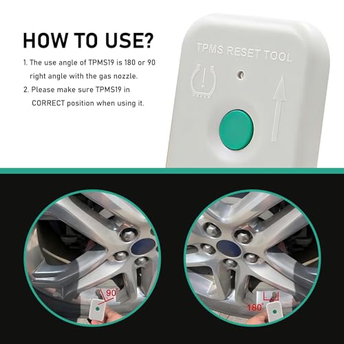 1 PCS Automotive Tire Pressure Resetter, TPMS Reset Sensor Fault Diagnosis Programming Training Tool, OEM Part Number 8C2T-1A203-AB, Compatible with Ford Lincoln and Mazda Series Models (White)