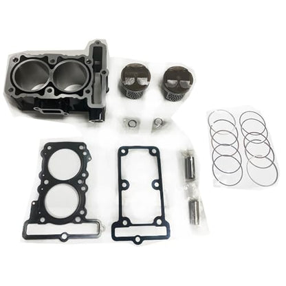 62mm 300cc Cylinder Piston Gasket Top End Rebuild Kit Replacement for Kawasaki NINJA 300 Versys-X 300 2013-2024 Motorcycle Engine Parts Replace# 11061-0790, 11004-0734