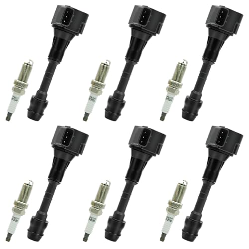 UF349 Ignition Coil Pack Compatible with Infiniti Nissan Suzuki QX4 I35 Altima Maxima Pathfinder Murano Quest Frontier Xterra Equator NV1500 3.5L 4.0L V6,Replaces #C1406 - size: UF349