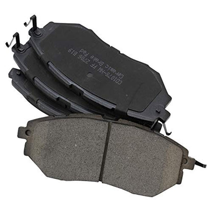 TRQ Front and Rear Brake Pads Ceramic Hardware - color: Ceramic, size: BFA11161