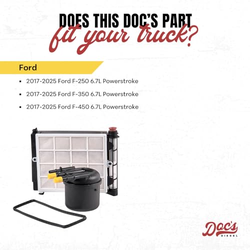 Doc's Diesel Fuel Filter, 6.7L Powerstroke F250 F350 F450 2017+ Fits FD4625