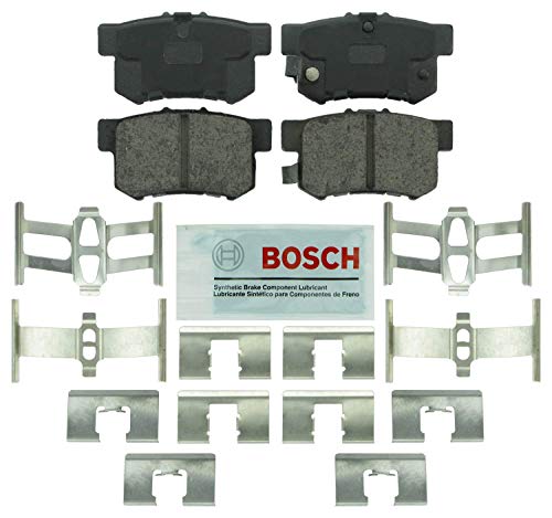 BOSCH BE537H Blue Ceramic Disc Brake Pad Set with Hardware - Rear